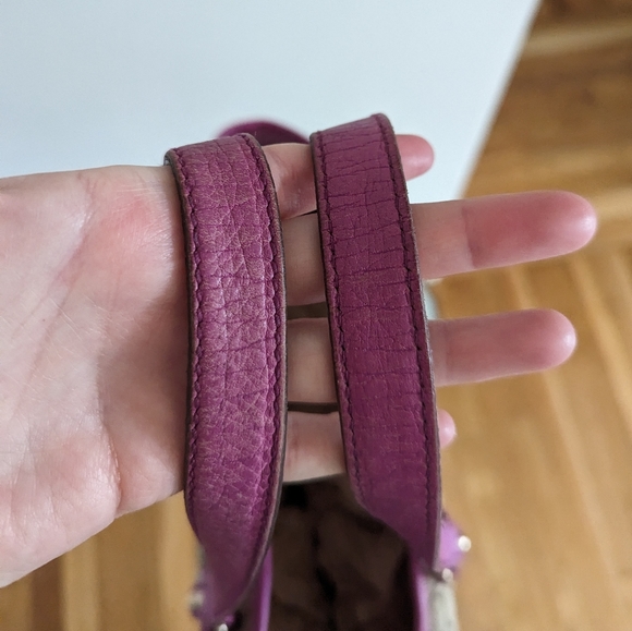 Gucci brown monogram with pink sherry line shoulder bag - Picture 11 of 17